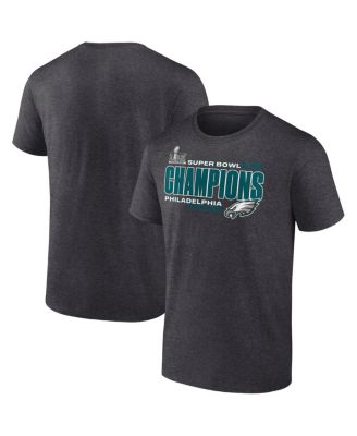 Fanatics - Men's  Heather Charcoal Philadelphia Eagles Super Bowl LIX Champions Under The Lights T-Shirt