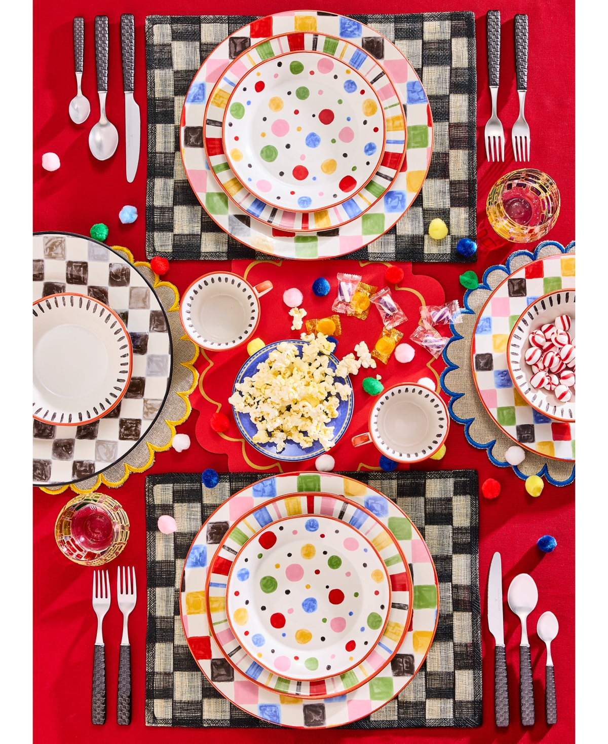 Mackenzie-childs Check Dinner Plate