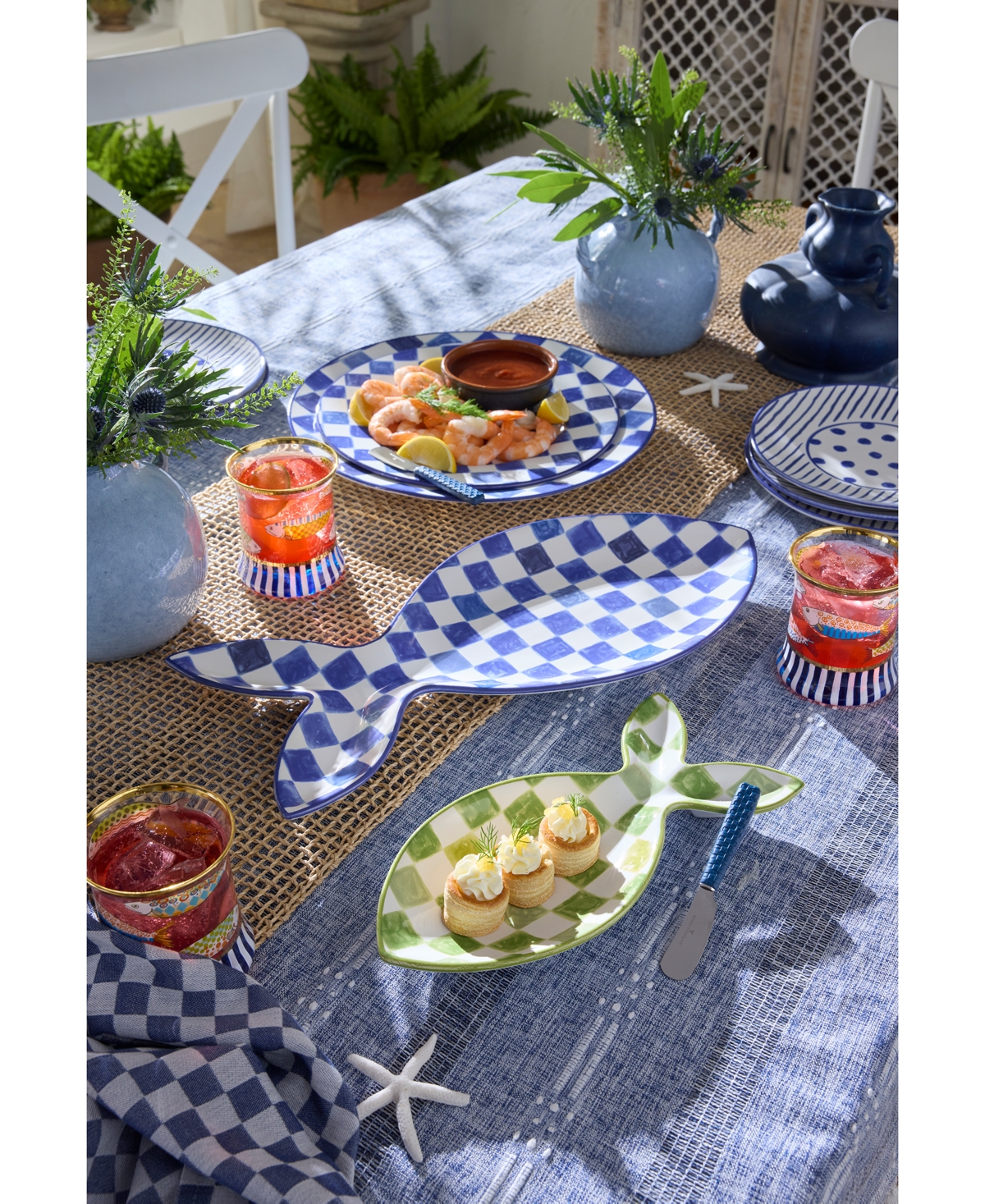 Mackenzie-childs Check Dinner Plate