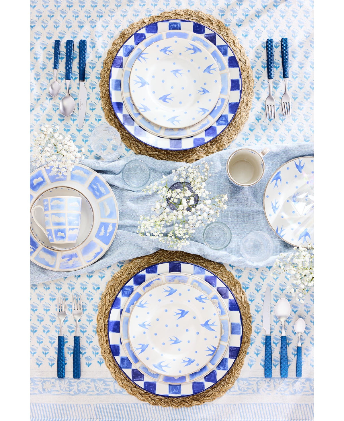 Mackenzie-childs Cloud Watching Salad Plate