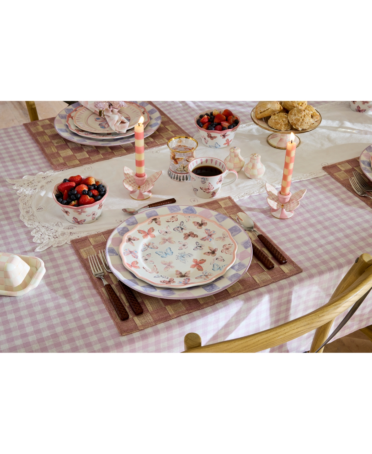 Mackenzie-childs Butterfly Hill Salad Plate