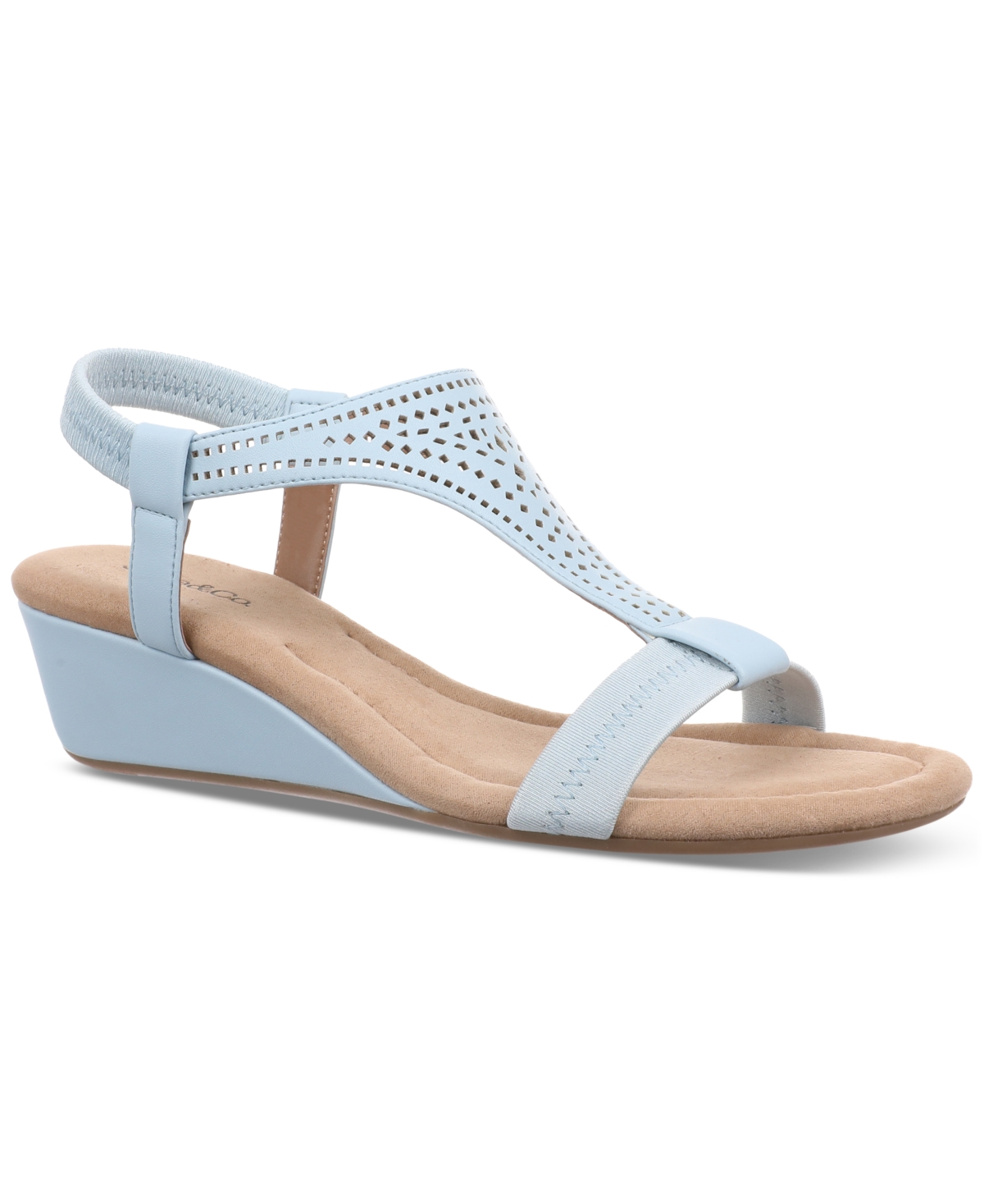 Style & Co Women's Step N Flex Vacanzaa Wedge Sandals, Created For Macy's In D Blu Perf