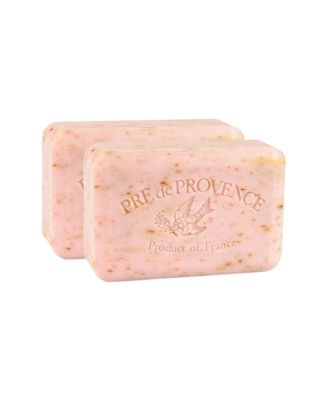 Pre de Provence Moisturizing 250g French Soap Bar Quad-Milled Long Lasting Moisturizing Rich and Creamy Lather Set of 2 - Rose petal 24$