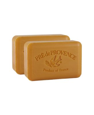 Pre de Provence Moisturizing 250g French Soap Bar Quad-Milled Long Lasting Moisturizing Rich and Creamy Lather Set of 2 - Spiced rum 24$