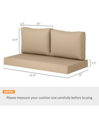 5 in Patio Furniture Cushions Outdoor Loveseat Cushions