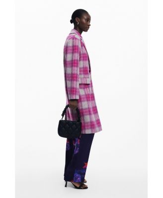 Women's Pink tartan coat