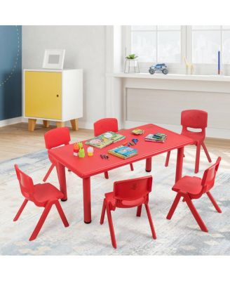 6-pack Kids Plastic Stackable Classroom Chairs