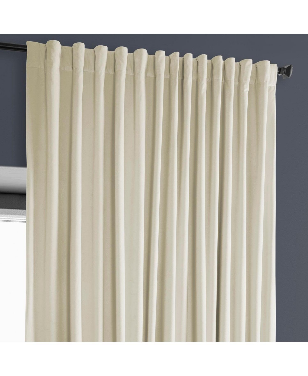 Half Price Drapes Extra Wide Heritage Plush Velvet Room Darkening Curtain
