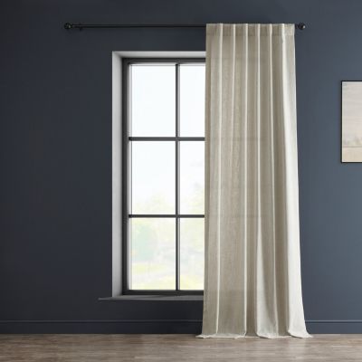Heavy Faux Linen Curtain