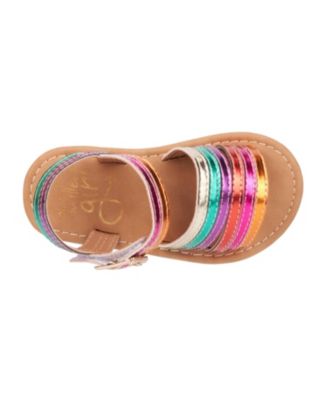 Big Girls Rainbow Daze Slide Sandals