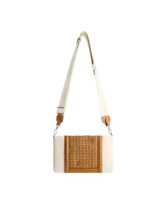 Woven Flap Crossbody Bag
