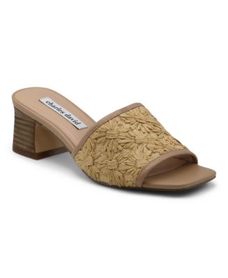 Womens Raffi Chunky Heel Dress Mule