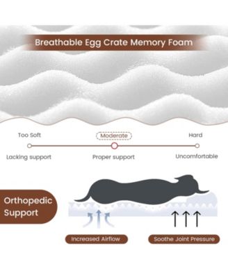 Orthopedic Dog Bed with Memory Foam Support for Large Dogs