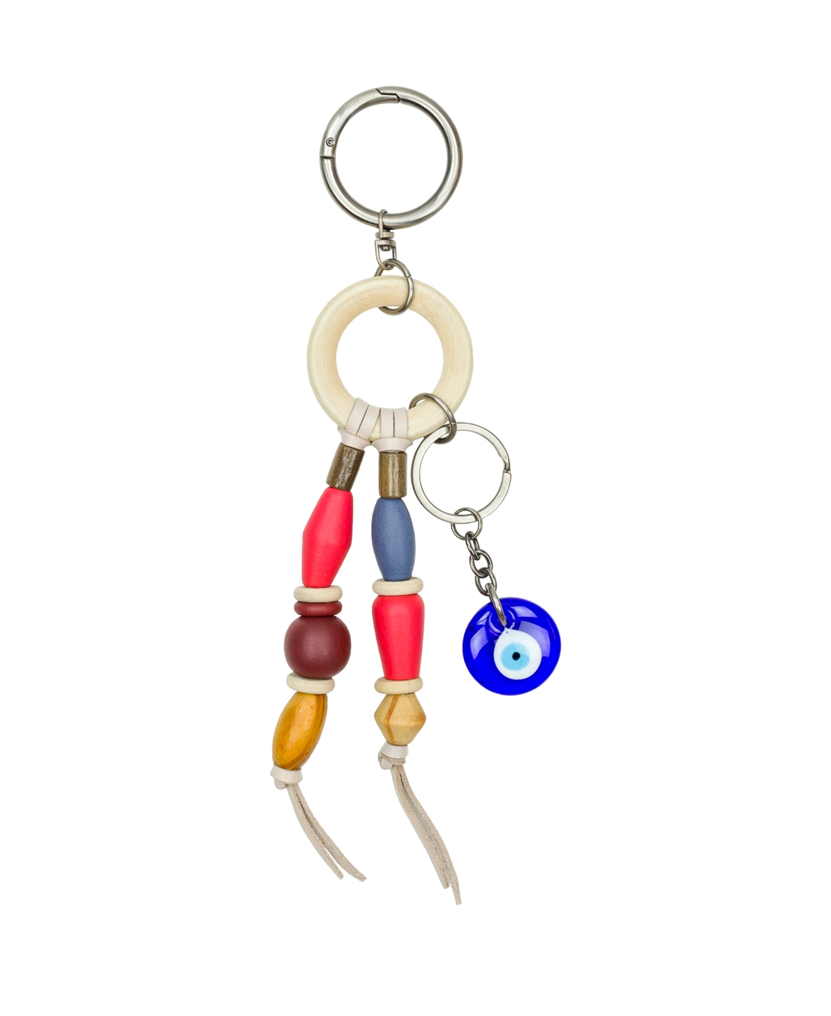 Wooden Bead Bag Charm - Multi