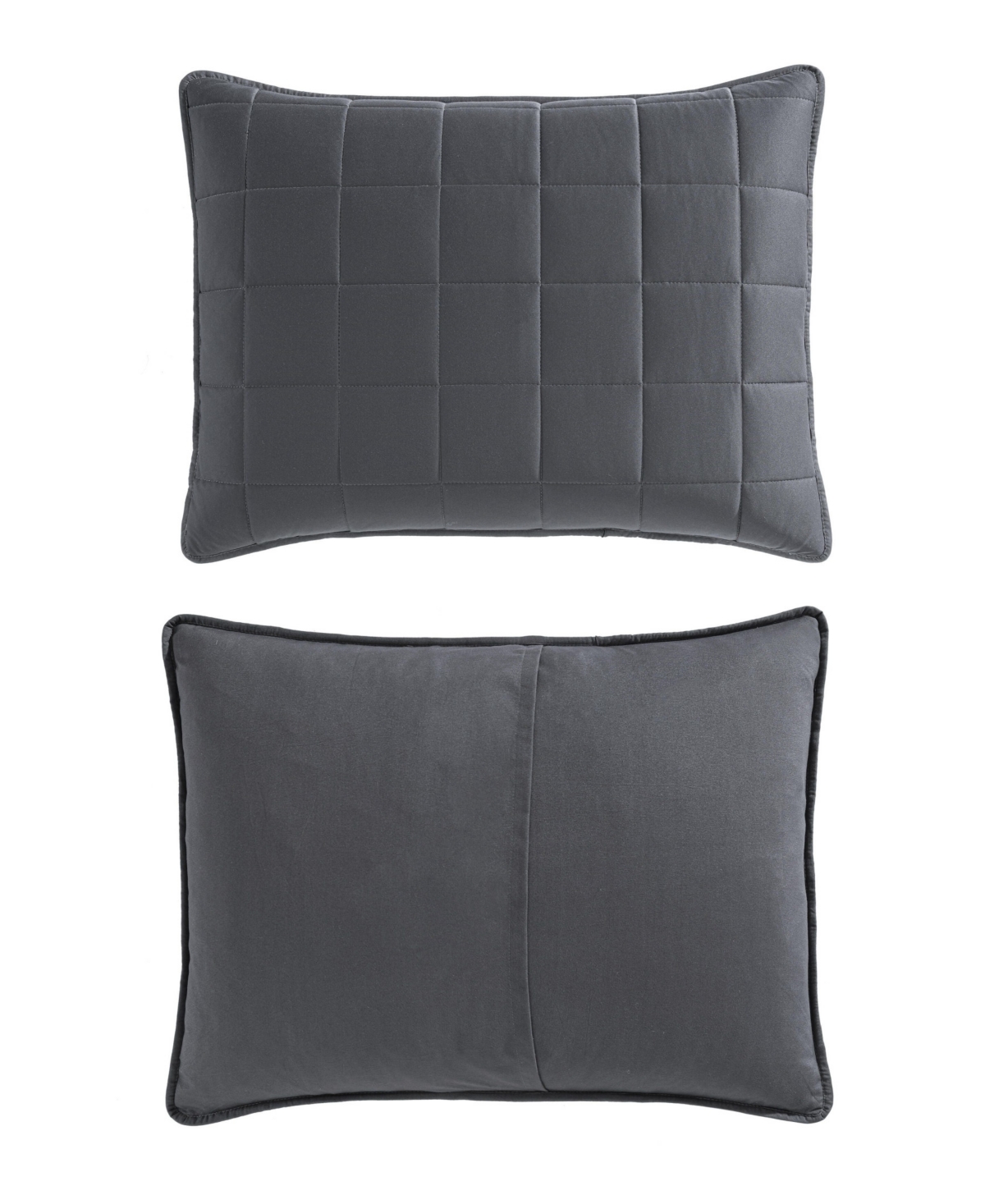 Nautica Solid Brushed Micro Jersey 3-pc. Quilt Set, Full/queen In Whale Gray