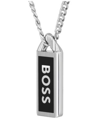 Men's Kassy Emblem Stainless Steel Pendant Necklace