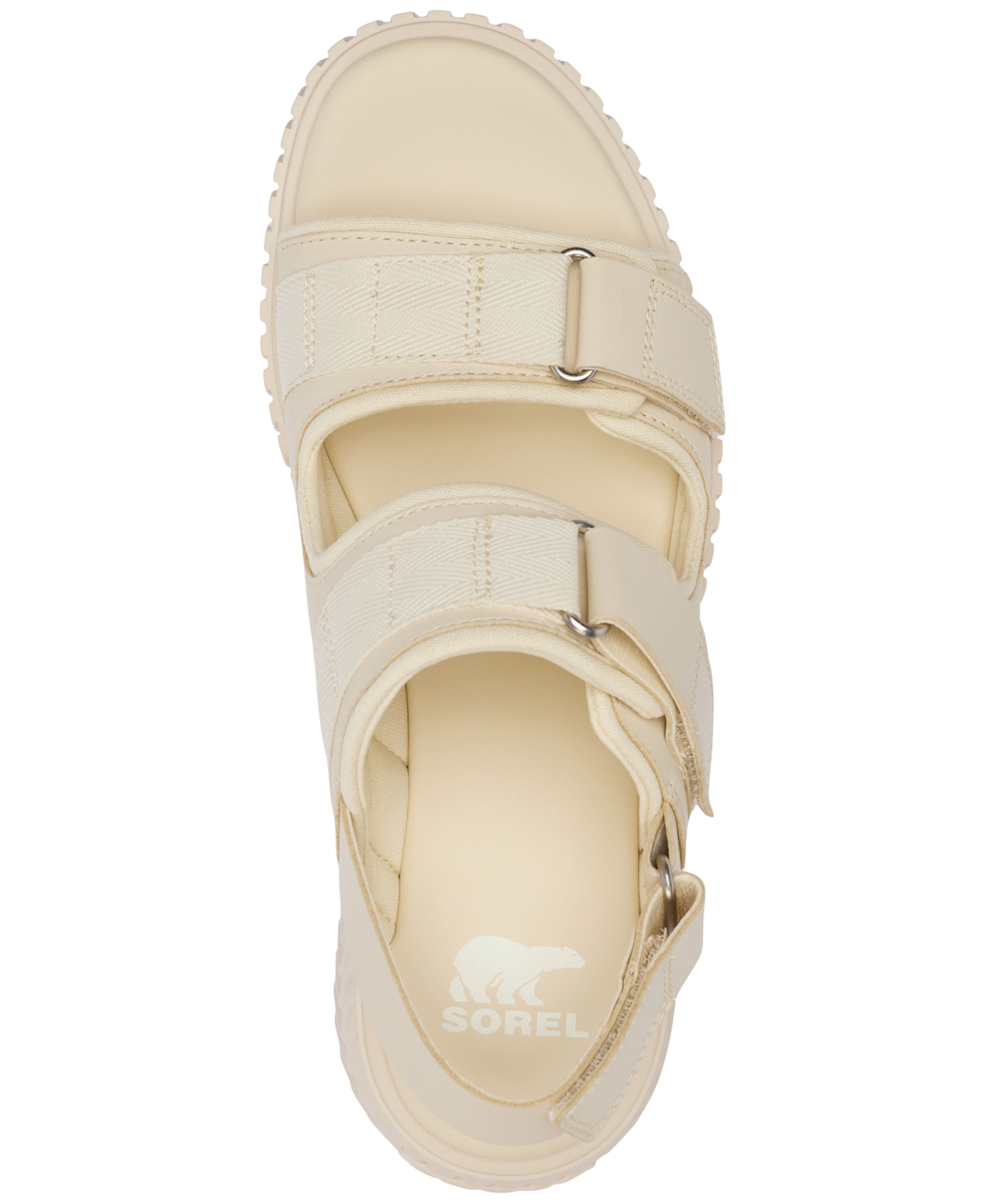 Sorel Ona Ave Multistrap Mid Sandal In Chalk,chalk