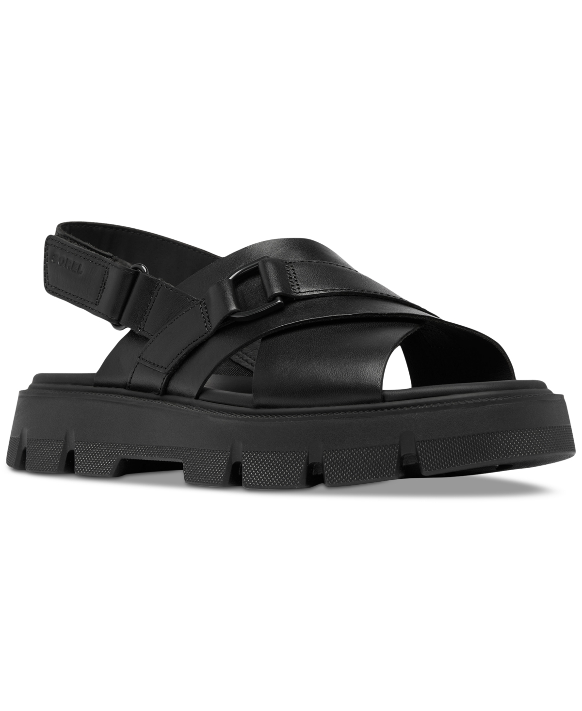 Sorel Rein Cb Sandals In Black,black