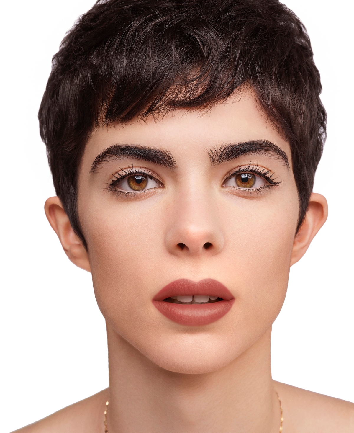 Carolina Herrera Fabulous Kiss Blur Matte Refillable Lipstick & Purple Dream Lipstick Cap In 741- Nude Supreme