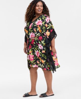 Plus Size Floral-Printed Dress, Exclusively at Macy's