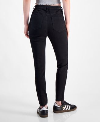 Juniors' High-Rise Curvy Skinny Jeans With Back Yoke Seam Detail
