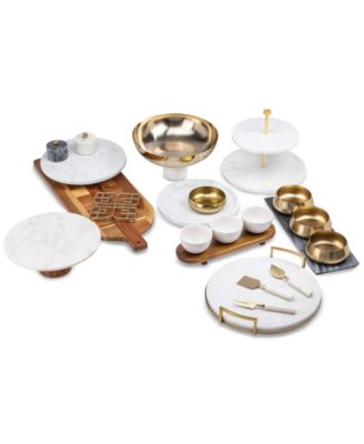 THIRSTYSTONE UPTOWN MARBLE SERVEWARE COLLECTION 