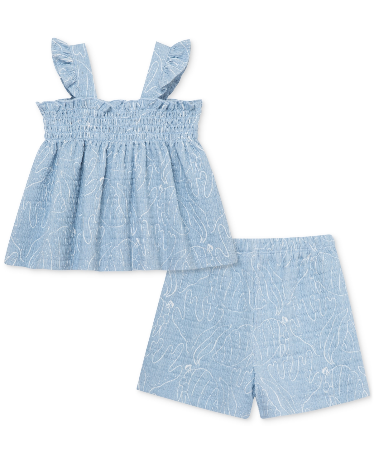 Little Me Baby Girls Seaside Tunic & Shorts, 2 Piece Set