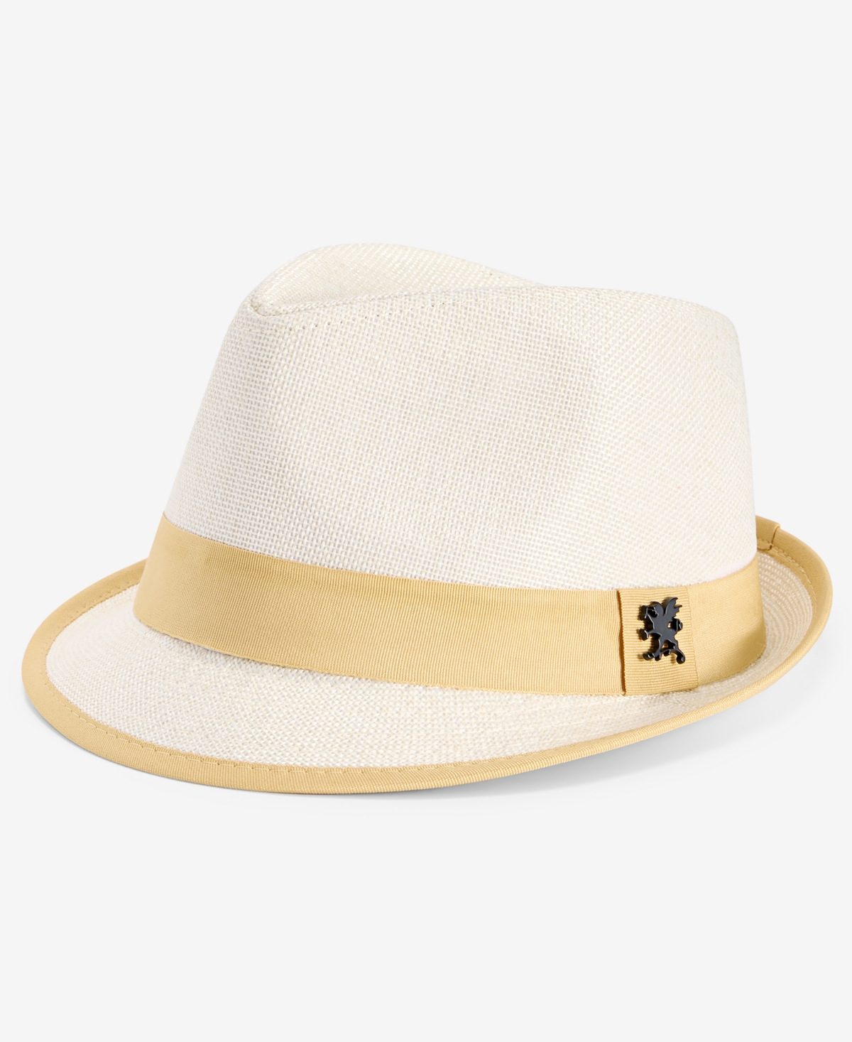 Men's Contrast Trim Fedora - Gold