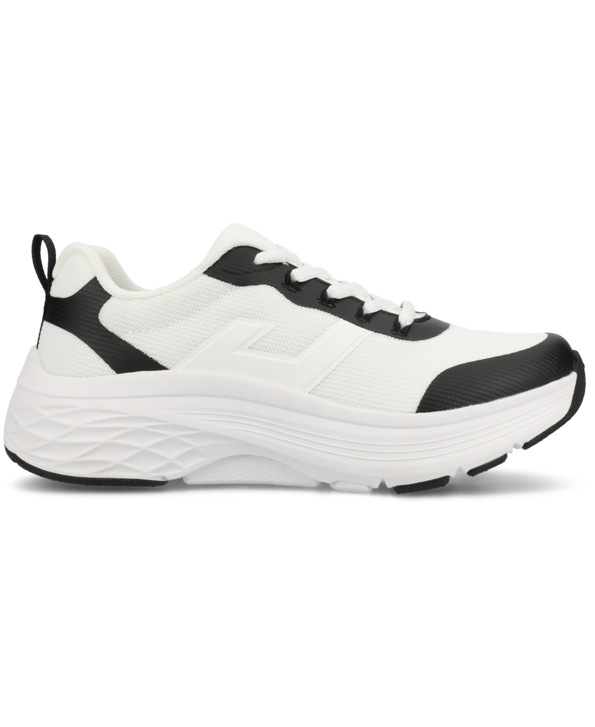 Journee Collection Women's Marshel Lace Up Jogger Sneakers In White,black