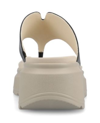 Women's Carah Thong Platform Wedge Sandals