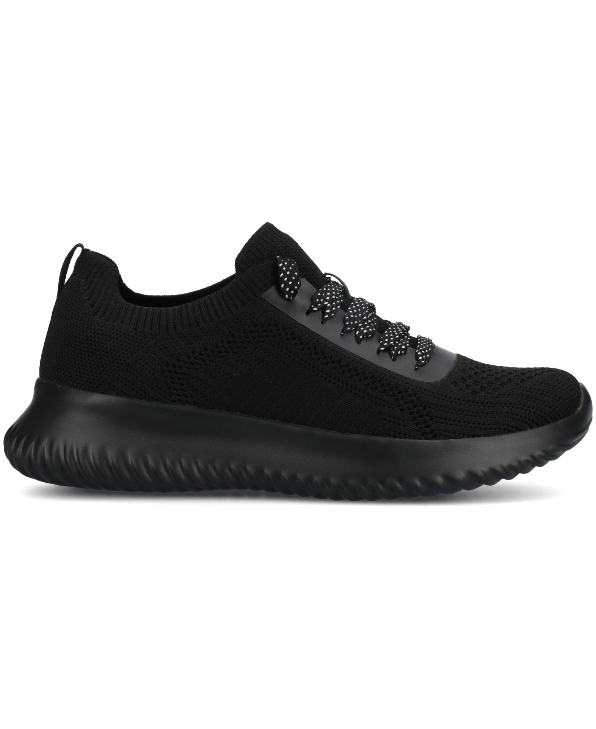Shop Journee Collection Women's Brena Lace Up Sneakers In Black