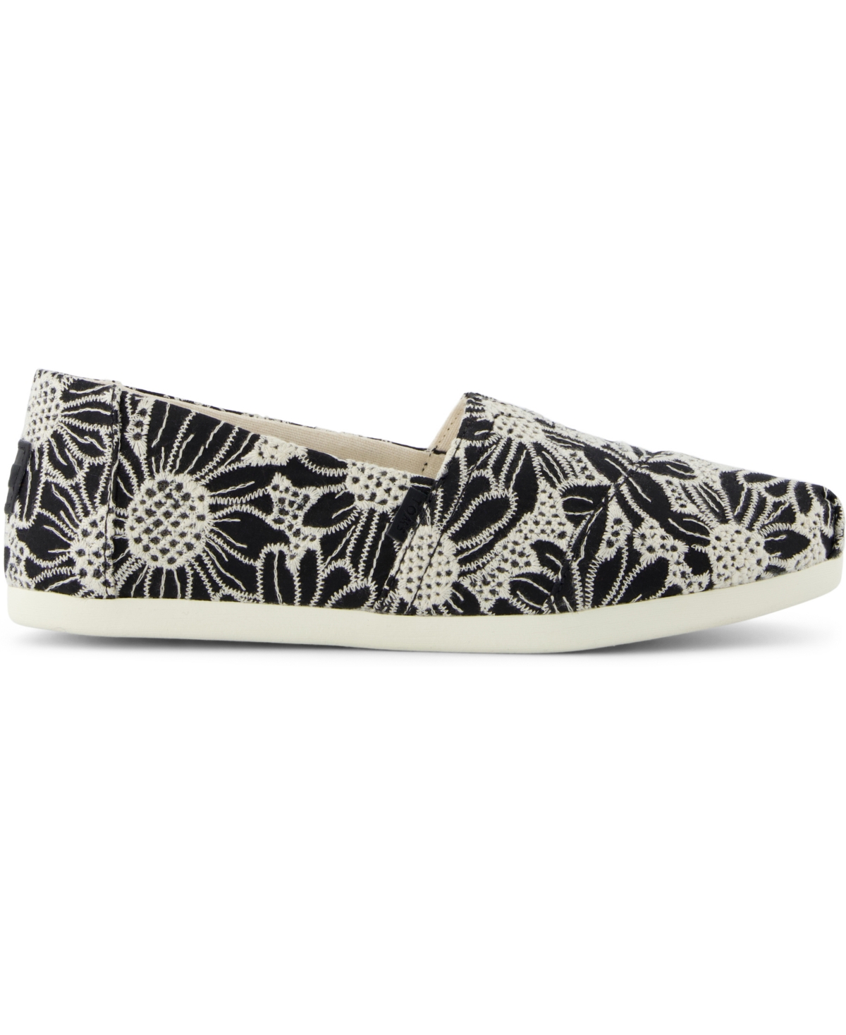 TOMS WOMEN'S ALPARGATA CLASSIC ESPADRILLE ALMOND TOE FLATS 