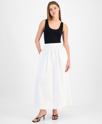 BOSS Orange - Women's Cotton Pull-On Maxi Skirt