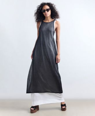 Women's Double-Layer Midi Tank Dress
