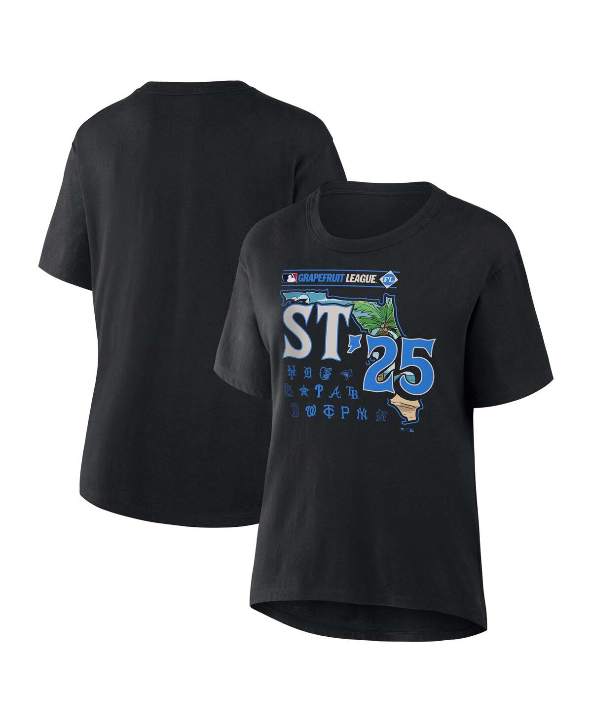 Fanatics Women's Black Mlb 2025 Spring Training Grapefruit League T-shirt In Black