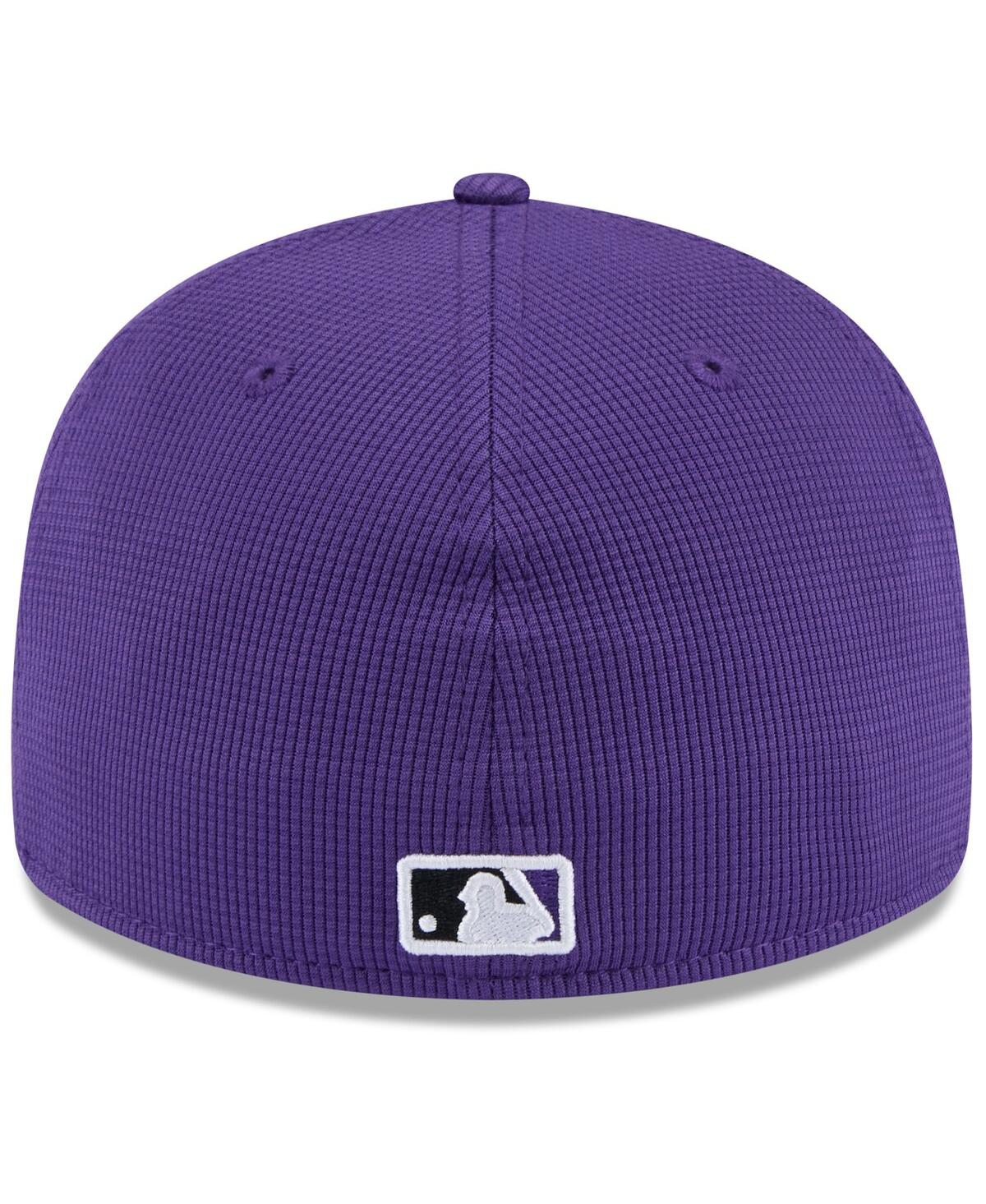 New Era Men's Purple Colorado Rockies 2025 Spring Training Low Profile 59fifty Fitted Hat In Purple