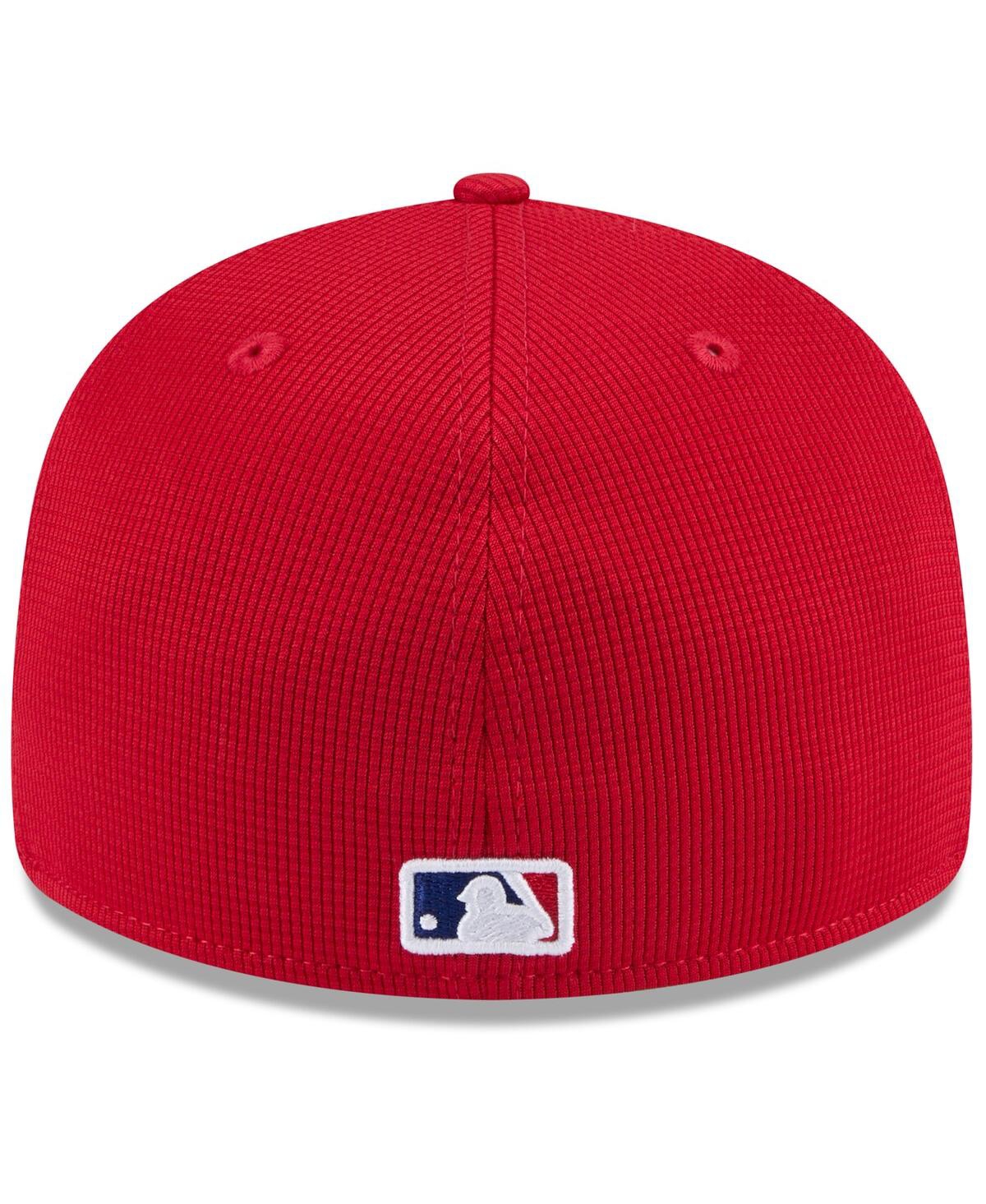 New Era Men's Red Philadelphia Phillies 2025 Spring Training Low Profile 59fifty Fitted Hat In Red