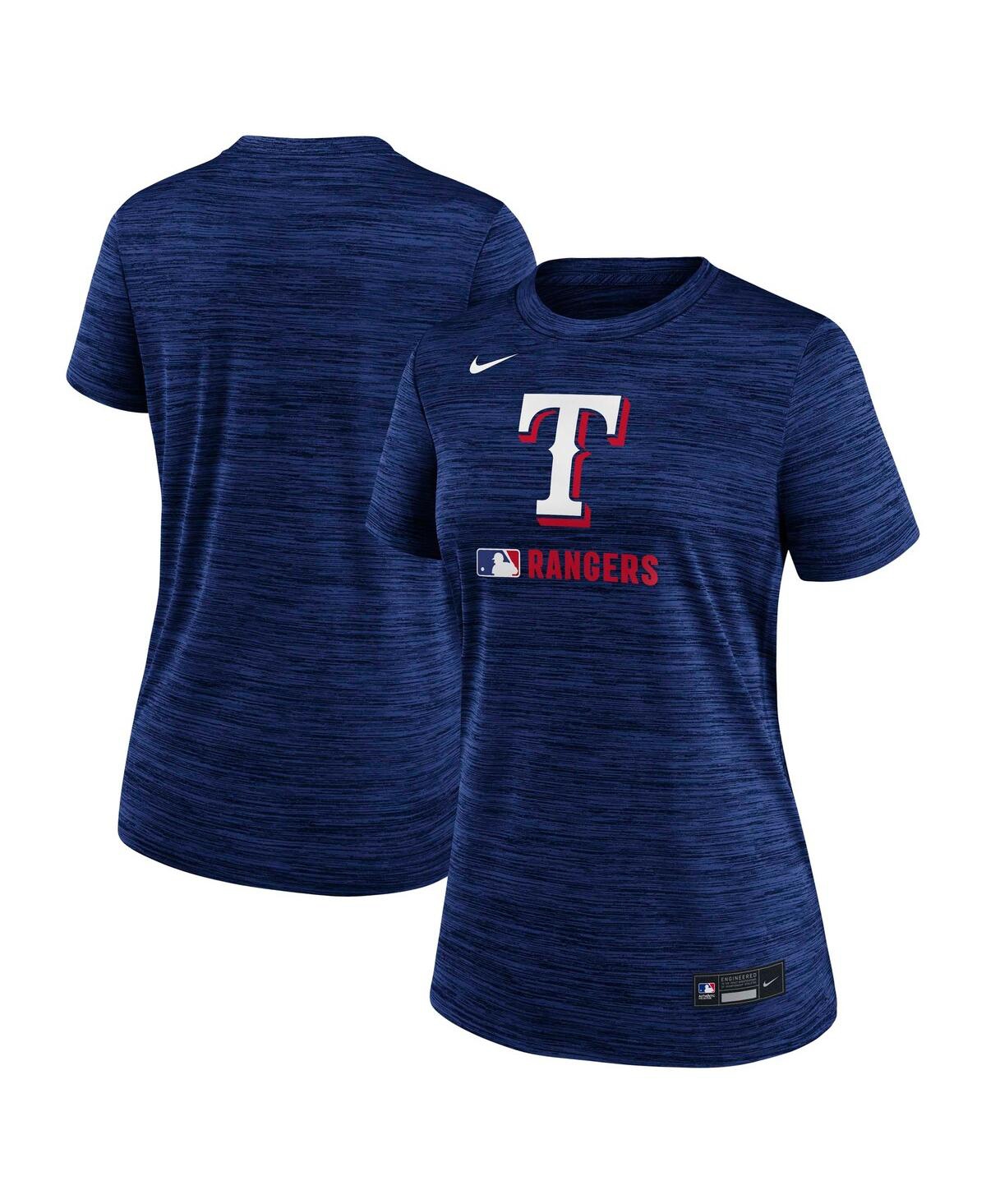 Nike Women's Royal Texas Rangers Authentic Collection Velocity Performance T-shirt In Royal