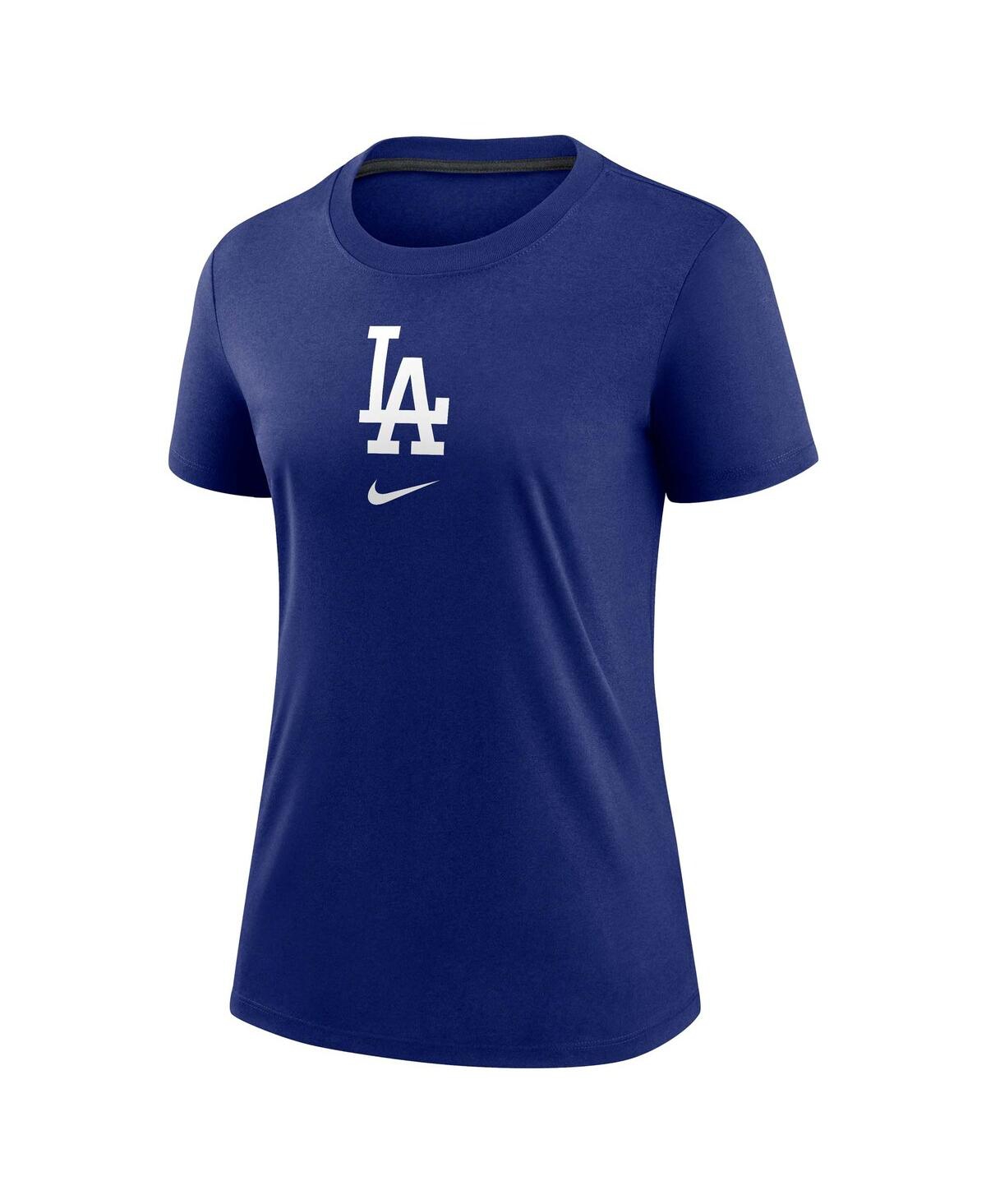 Nike Women's Royal Los Angeles Dodgers Authentic Collection Early Work Tri-blend T-shirt In Royal