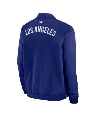 Men's Royal Los Angeles Dodgers Authentic Collection Dugout Full-Zip Bomber Jacket