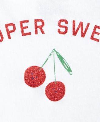 Baby Girls Super Sweet Cherry Graphic T-Shirt, Exclusively at Macy's 
