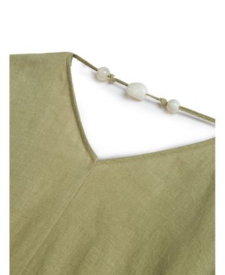 Women's Beaded Back Detailed Mini Dress