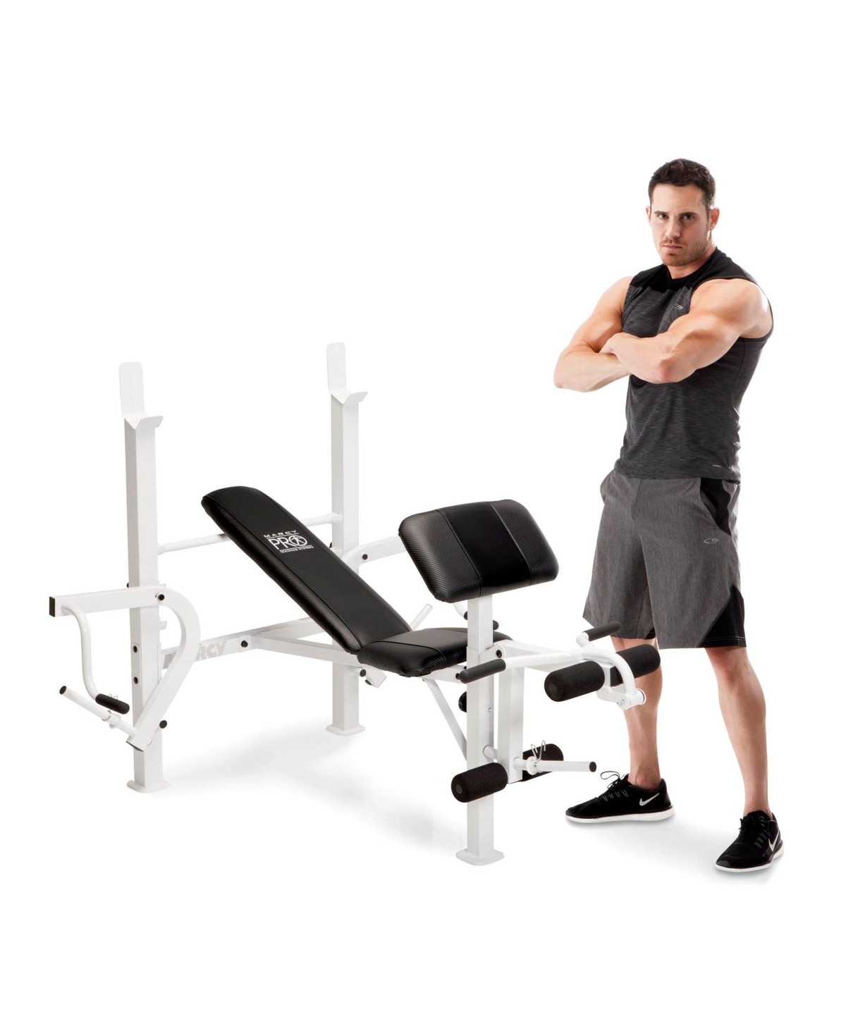Diamond Elite Classic Multipurpose Workout Lifting Weight Bench for Home and Gym Strength Training