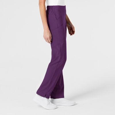 Petite W123 Flat Front Cargo Scrub Pant