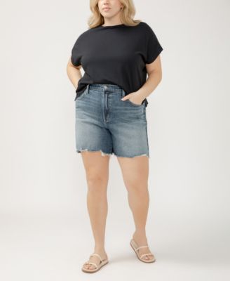 Plus Size Highly Desirable High Rise Shorts