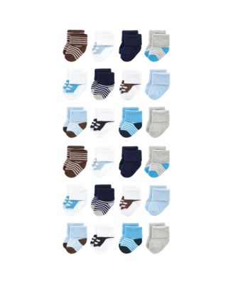 Baby Boys Cotton Rich Terry Socks 24-Pack Set