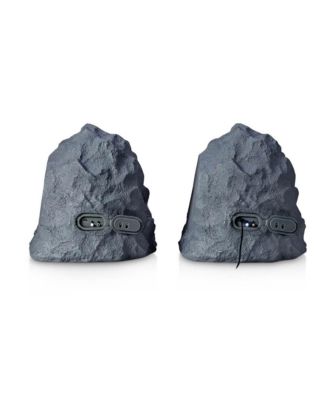 Wireless Outdoor Rechargeable Stereo Rock Speakers Pair