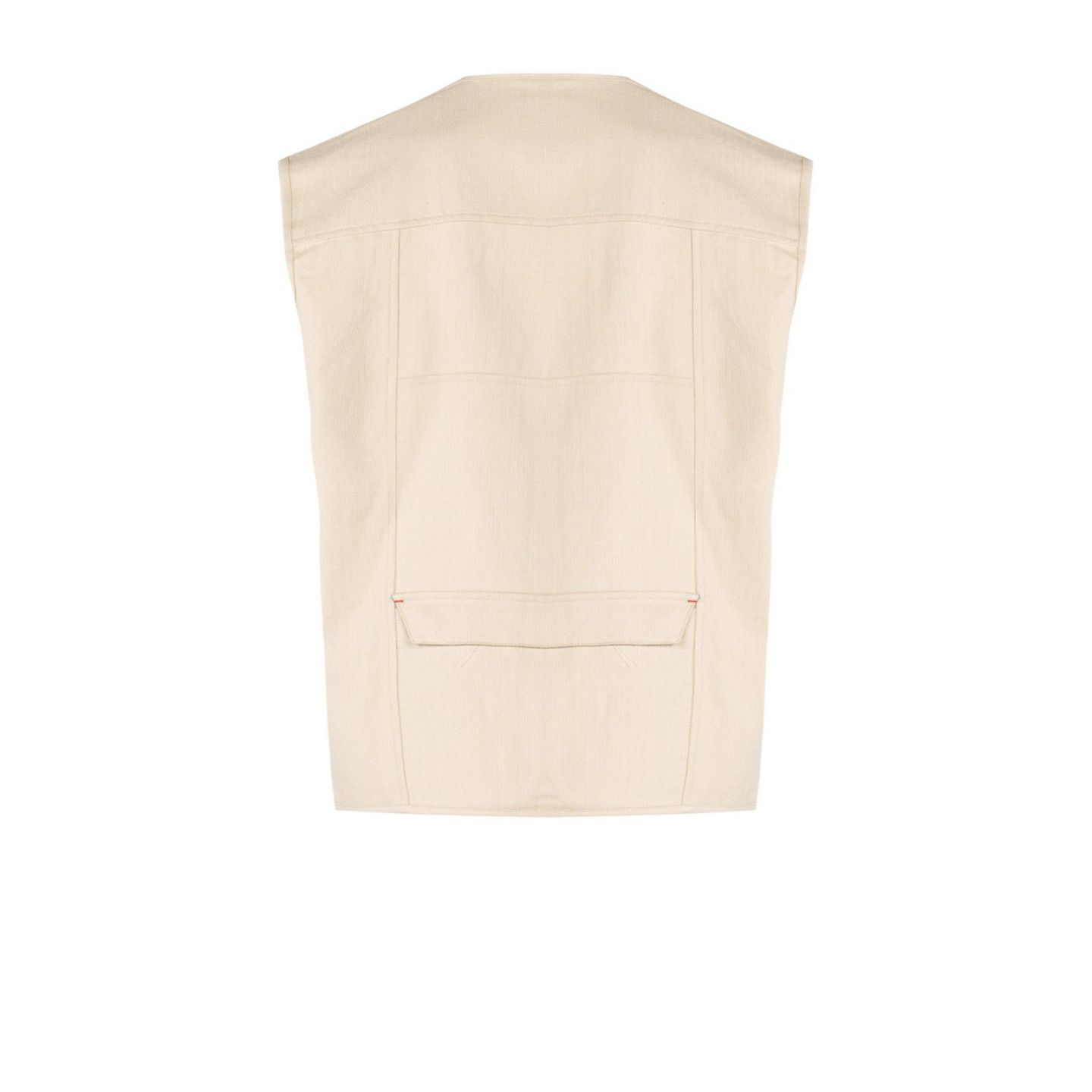 Мужской жилет PCFG Linen Blend Free Heaven Vest With Pocket, цвет: Бежевый — фото 4