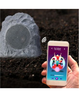 Wireless Outdoor Rechargeable Stereo Rock Speakers Pair