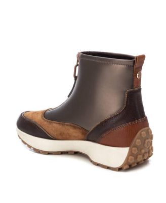 Carmela Leather Collection Women's Sneaker Booties By Xti